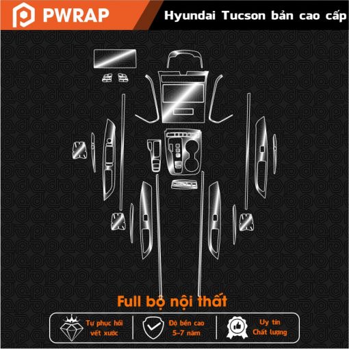Dán PPF nội thất Huyndai Tucson 2022 - 2023 - Ảnh 3