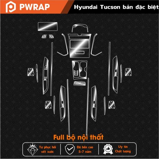 Dán PPF nội thất Huyndai Tucson 2022 - 2023 - Ảnh 4