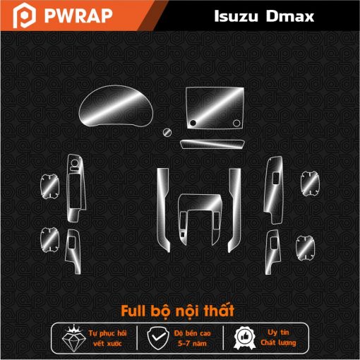 Dán PPF nội thất Isuzu Dmax 2024 - 2025