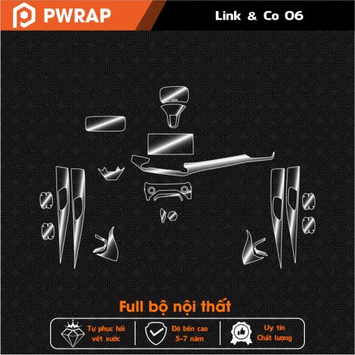 Dán PPF chống xước bảo vệ nội thất Lynk & Co 06