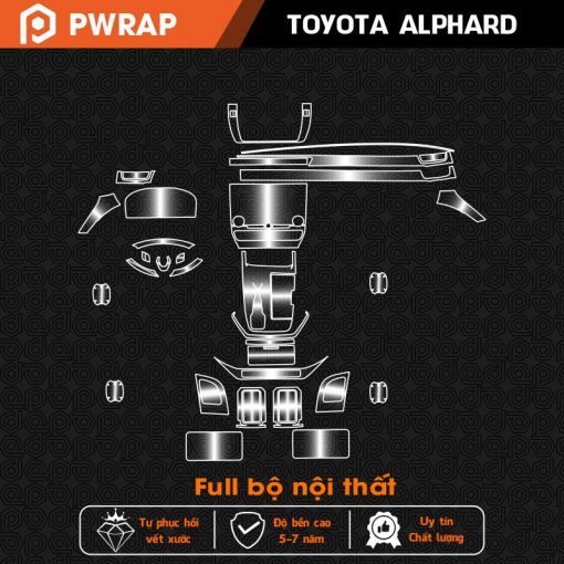 Dán PPF nội thất Toyota Alphard 2024 - 2025