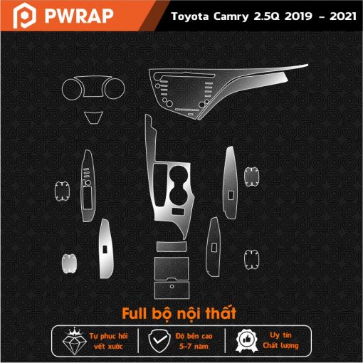 Dán PPF nội thất Camry 2019 - 2021 - Ảnh 2