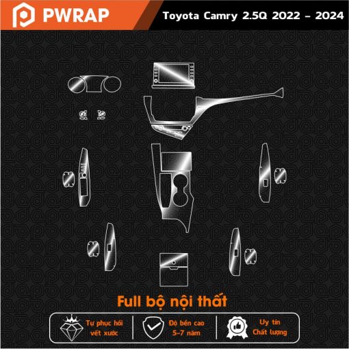 Dán PPF nội thất xe Camry 2022 - 2024 - Ảnh 3