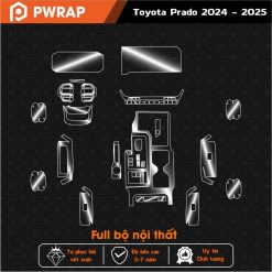 Dán PPF nội thất Toyota Prado 2024 - 2025