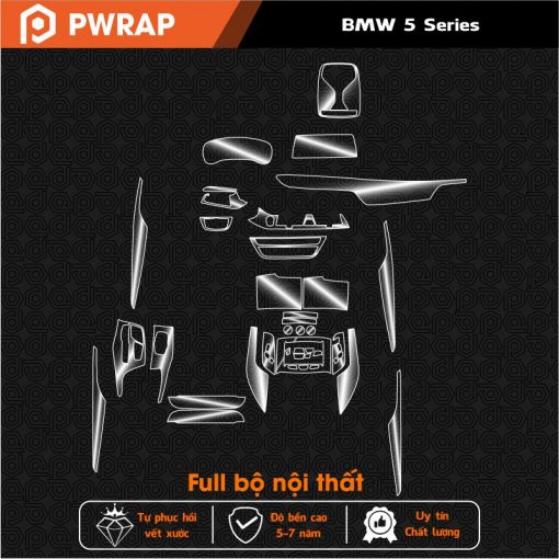 Dán PPF nội thất BMW 5 Series 2018