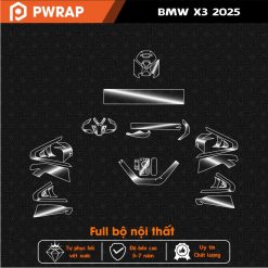 Dán PPF chống xước bảo vệ nội thất BMW X3 2025