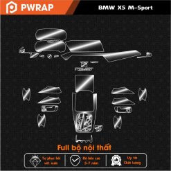 Bộ dán PPF bảo vệ nội thất xe BMW X5 2020 - 2023