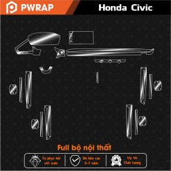 Dán PPF nội thất Honda Civic 2022 - 2025