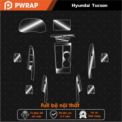 Dán PPF nội thất Hyundai Tucson 2019 - 2021