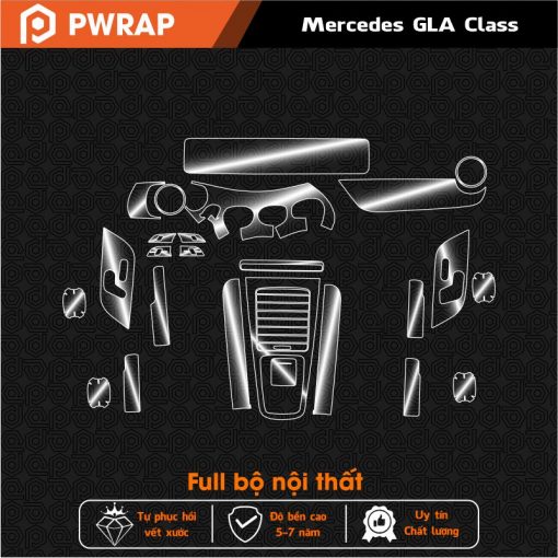 Bộ dán PPF bảo vệ nội thất Mercedes GLA Class 2025
