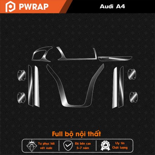 Miếng dán PPF chống xước bảo vệ nội thất Audi A4 2016