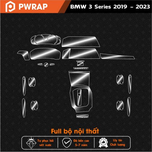 Địa chỉ dán PPF nội thất BMW 3 Series 2019-2023