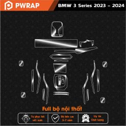 Bộ dán PPF nội thất BMW 3 Series 2023 - 2024