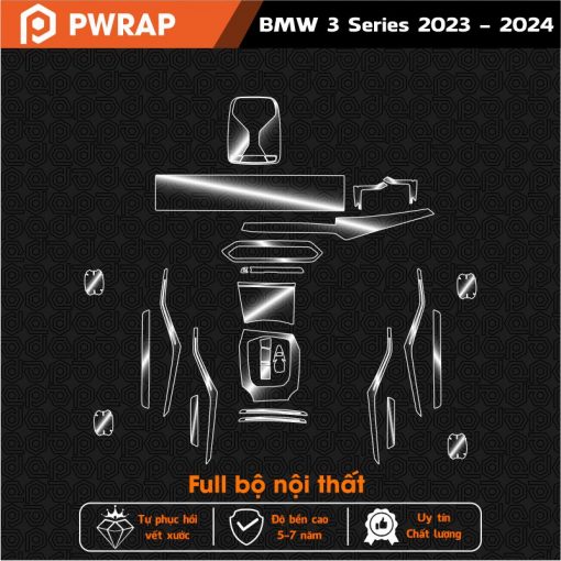 Bộ dán PPF nội thất BMW 3 Series 2023 - 2024