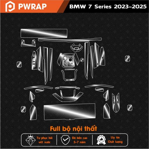 Dán PPF nội thất BMW 7 Series 2023 - 2025