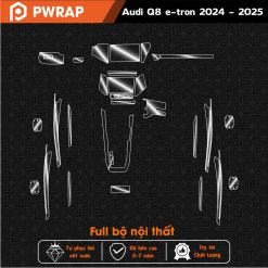 Miếng dán PPF bảo vệ nội thất xe Audi Q8 E - tron 2024 - 2025