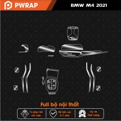 Bảo vệ nội thất xe BMW M4 2021 bằng miếng dán PPF