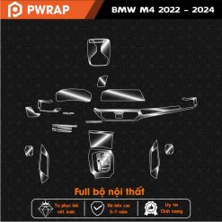 Dán PPF chống xước bảo vệ nội thất BMW M4 2022 - 2024