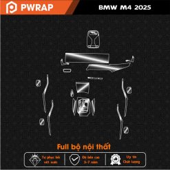 Bộ dán PPF chống trầy xước bảo vệ nội thất BMW M4 2025