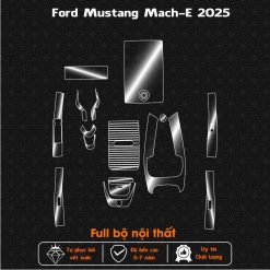 Dán PPF bảo vệ chống xước nội thất xe Ford Mustang Mach - E 2025